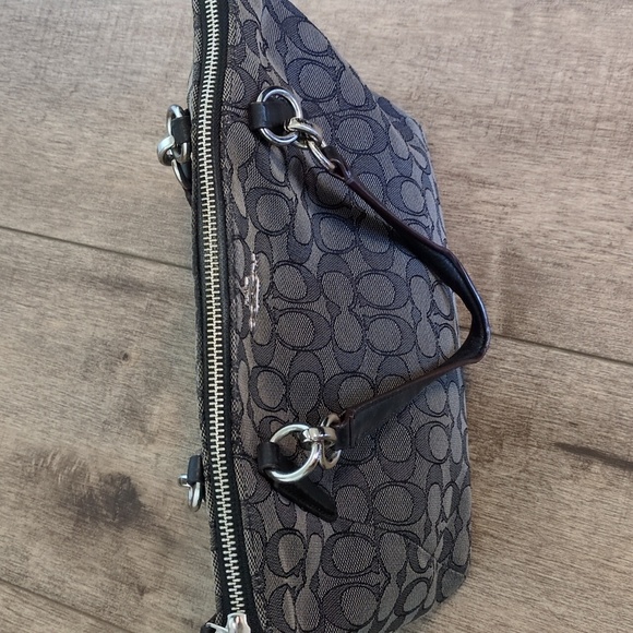 Coach Black and Gray Handbag with Wallet Set - Picture 13 of 13